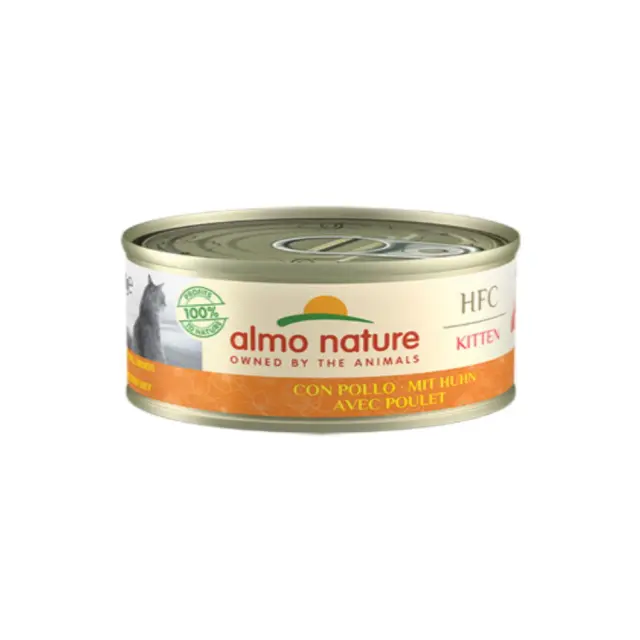 Almo Nature Kitten HFC Natural Κονσέρβα Κοτόπουλο 70gr Μονόχρωμο