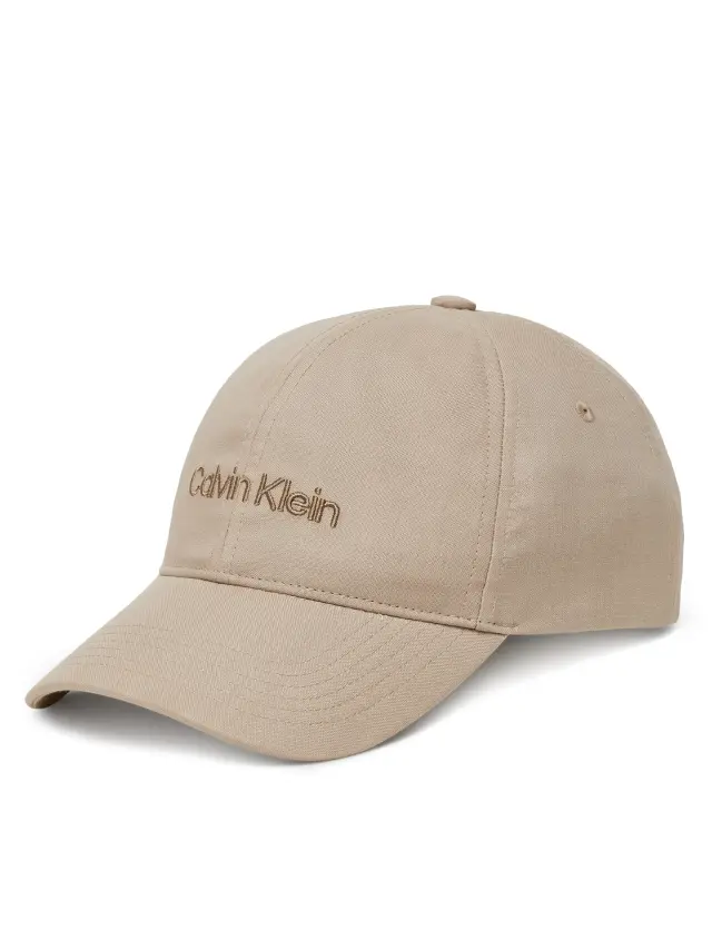 Calvin Klein Καπέλο Jockey Embroidery Logo Μπεζ