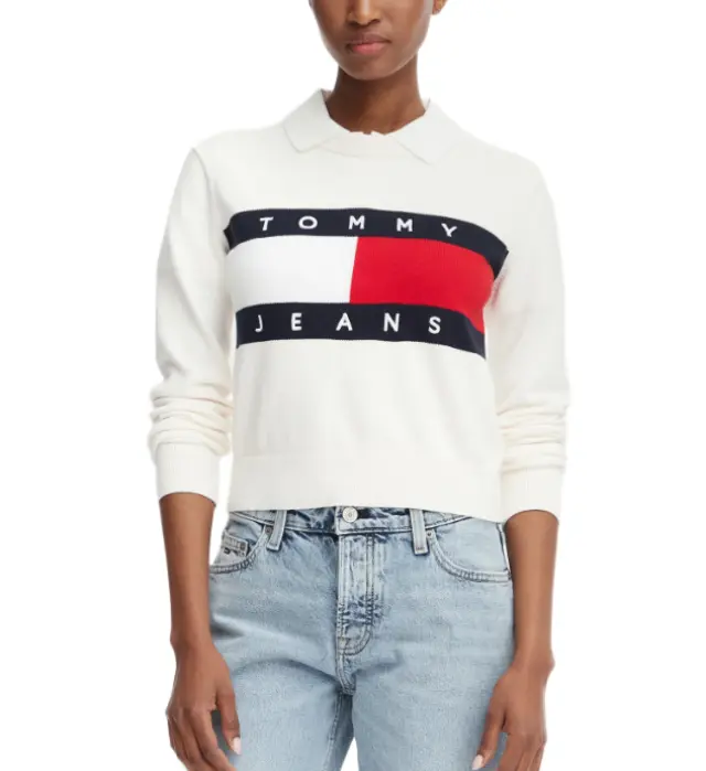 TommyHilfiger γυναικείο πουλόβερ με σημαία DW0DW22930-2