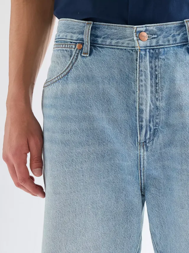 Wrangler Ανδρικό COWBOY Denim Shorts 112378439 - Washed Blue - 30 3