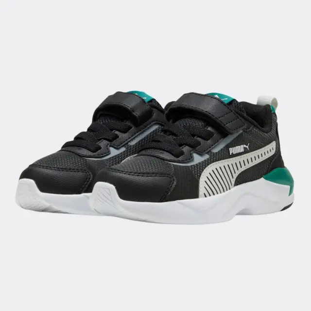 Puma X-Ray 3 LT AC (PS) (401494-05) - Μαύρο-Πράσινο 2