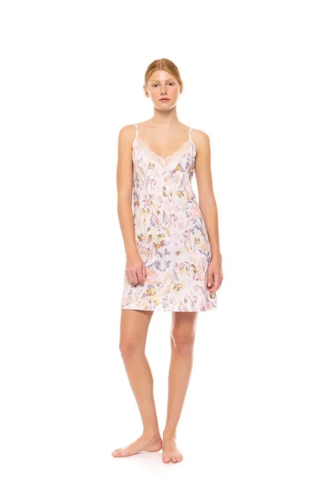 S1487 - Type - NIGHTGOWN FLORAL ROSE - XL