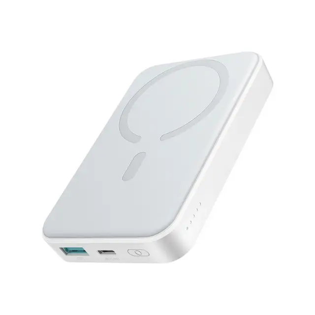 Joyroom JR-W020 Powerbank 20W 10000mAh MagSafe + USB-C - Καλώδιο USB-C 0,25m - λευκό