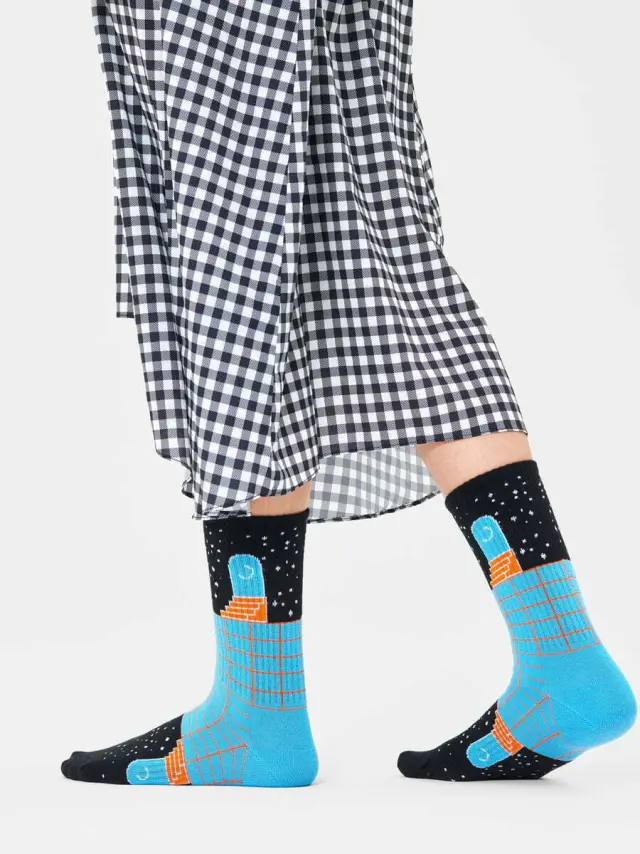 Κάλτσα Βαμβακερή με Σχέδια Black Future Unknown HAPPY SOCKS - 36-40 2