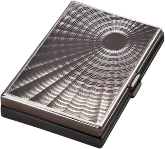 Μεταλλική Ταμπακιέρα Gentelo Simple Sunburst - Silver