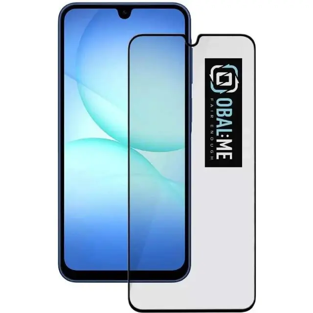OBAL:ME 5D Glass Screen Protector for Samsung Galaxy A17 4G/5G Black