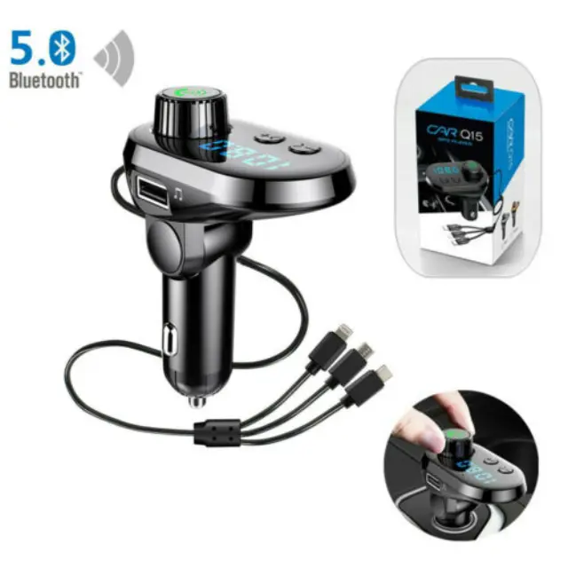 Ασύρματος πομπός FM Player MP3 Q15 με λειτουργία Bluetooth