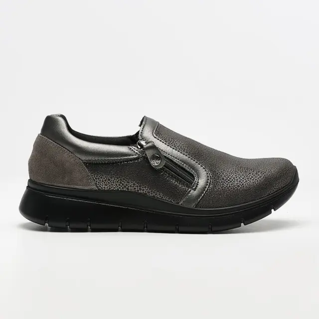 Imac Sneakers Γυναικείο δέρμα Nubuck Ασημί IMA/656150 SINT.P/ANTRACIT