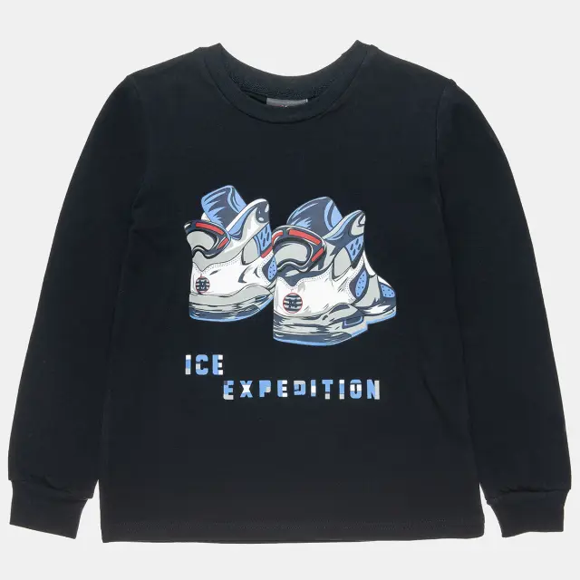 Μπλούζα Moovers με print Ice Expedition