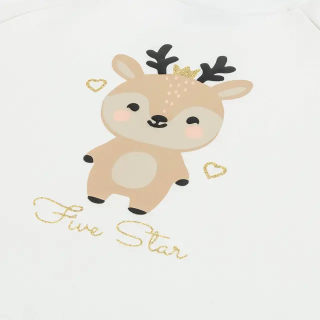 Σετ φόρμας φούτερ Five Star με glitter 3