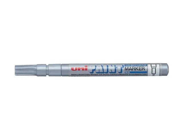 Μαρκαδόρος Σχεδίου Uni Paint Marker PX-21 Fine με πάχος μύτης 0.8-1.2mm - ΑσημίPX-21-AΣHMI