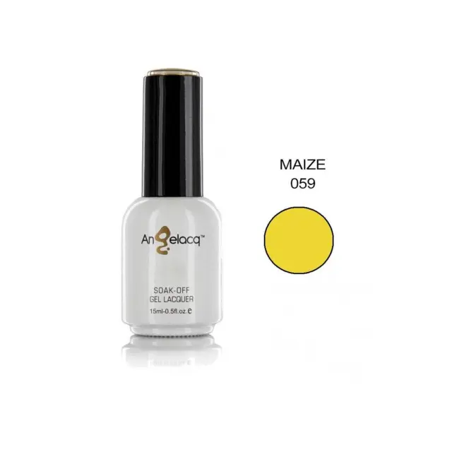 Ημιμόνιμο επαγγελματικό βερνίκι ANGELACQ 15ML - 0.5FL.OZ 059 Maize