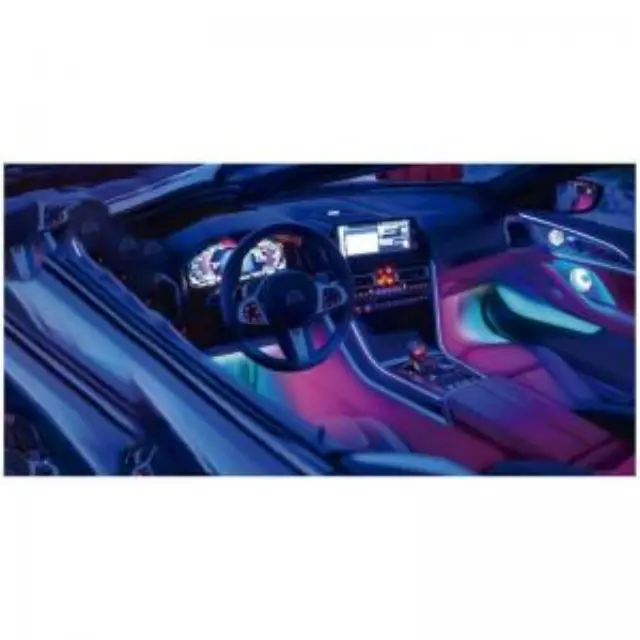 Έξυπνη Ταινία Φωτισμού LED GSC για Αυτοκίνητο με Bluetooth 5W IP20 Πολύχρωμο N70536 3