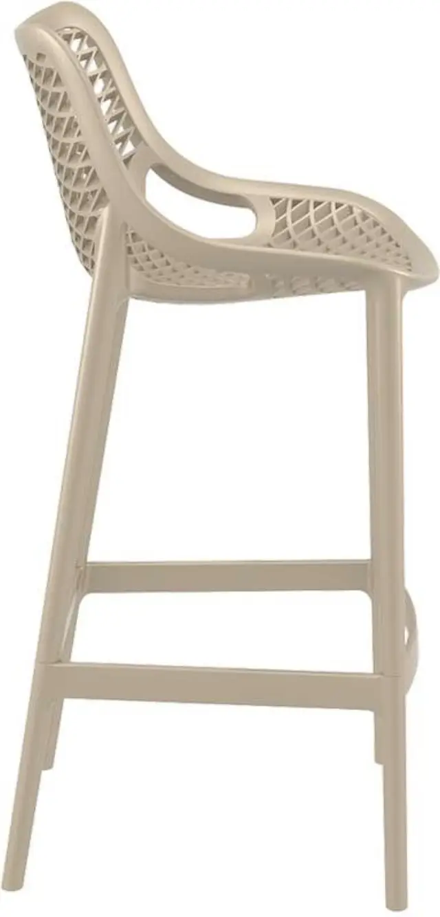 Σκαμπό Bar AIR Dove Grey PP 45x53x75/105cm 3