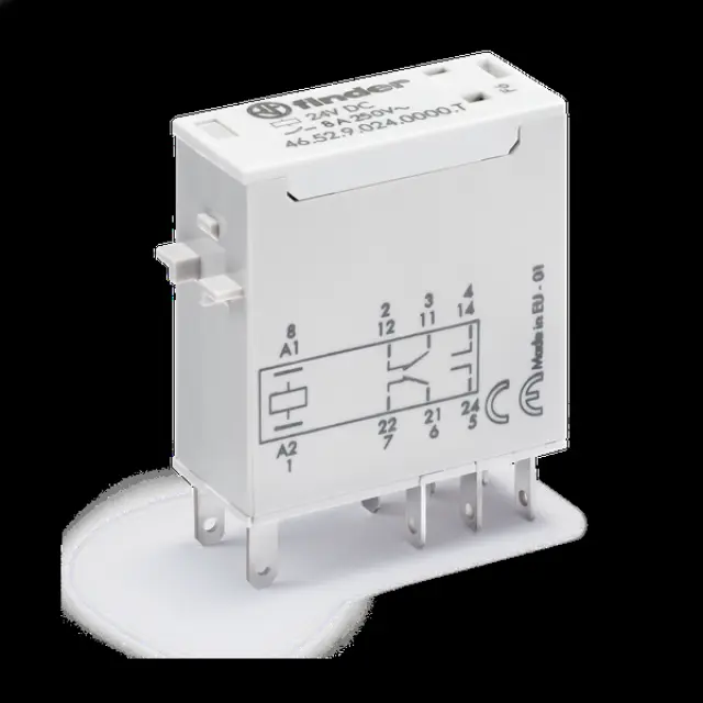 Mini.ind.relays railapplications 2CO 8A/24VDC/Agni (46.52.9.024.0000T)