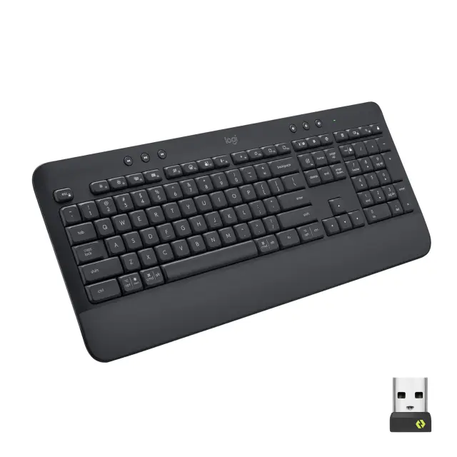 Logitech - Signature K650 Keyboard Nordic - Graphite - Computers