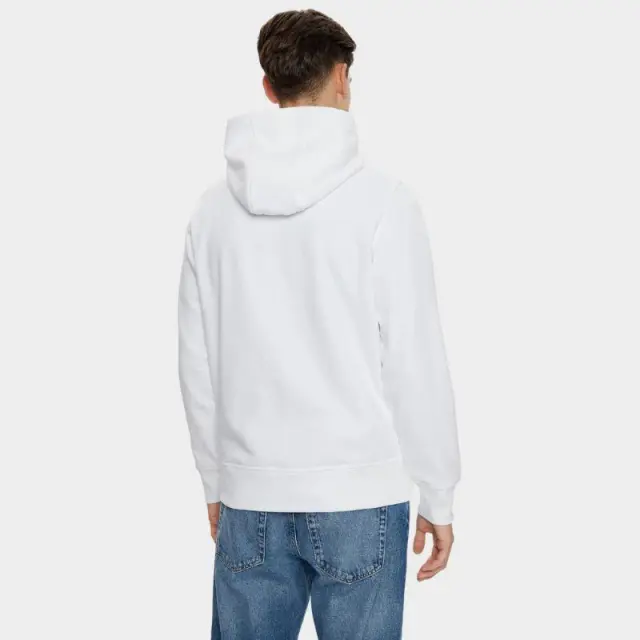 Calvin Klein - Ανδρικό Φούτερ Με Κουκούλα και Τσέπες Minimal Logo Hoodie J30J327076-YAF Λευκό - XL 2