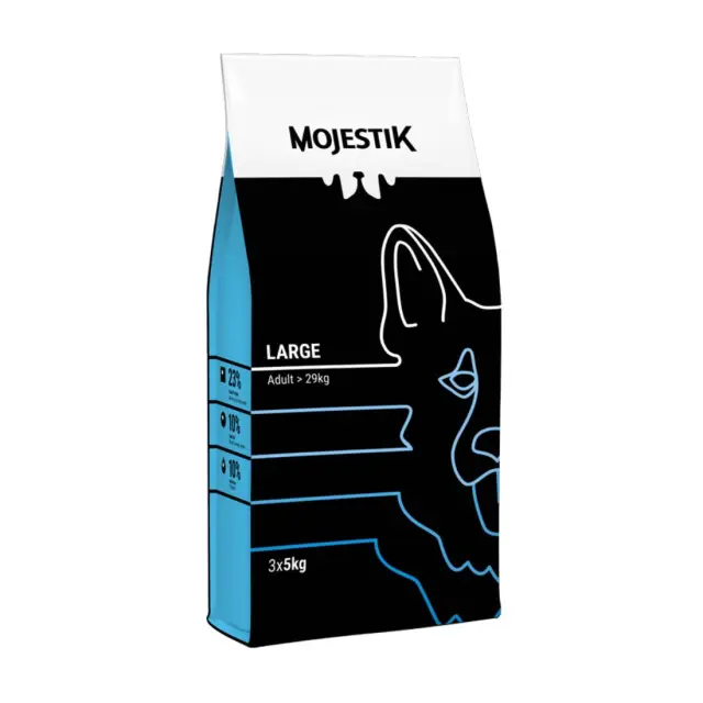 Mojestik Low Grain Adult Large με Κοτόπουλο και Ψάρι 15Kg Μονόχρωμο