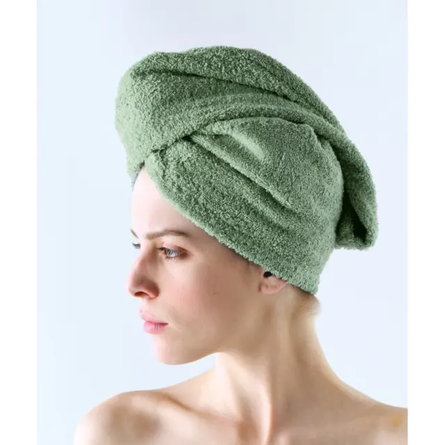 Πετσέτα Μαλλιών Kentia Turban 2 Green 64x24x8