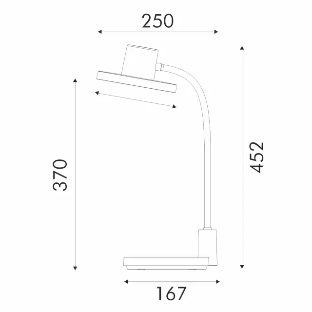 ΦΩΤΙΣΤΙΚΟ ΓΡΑΦΕΙΟΥ LED ACA BL1313LBK ΜΑΥΡΟ 10W CCT 3000K/3800K/5700K 500LM / BL1313LBK 3