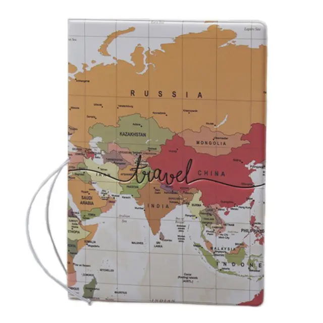 Travel World Map Θήκη Καρτών και Διαβατηρίου ΟΕΜ