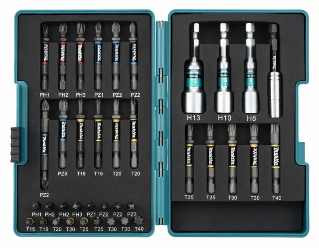 Makita E-26179 – Σετ Μύτες Torsion Impact Premier C & E-form με Μαγνητικό Αντάπτορα (38τμχ)