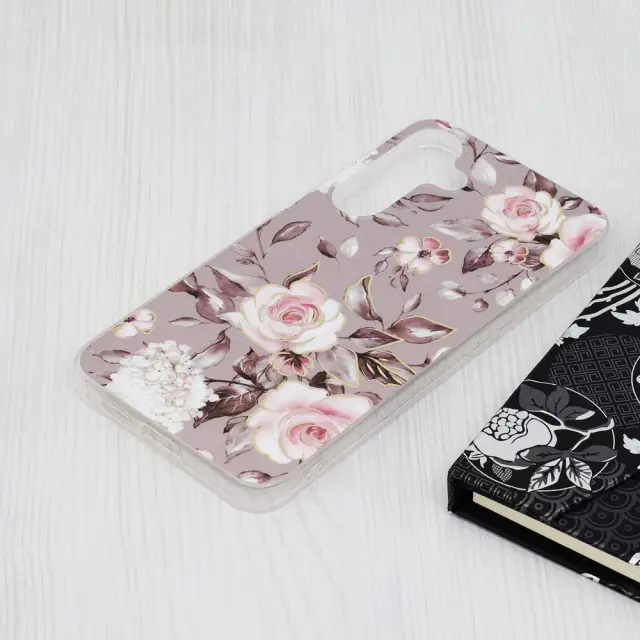 Techsuit® Marble Series Θήκη για Galaxy S24 Plus-Ruth Gray 2