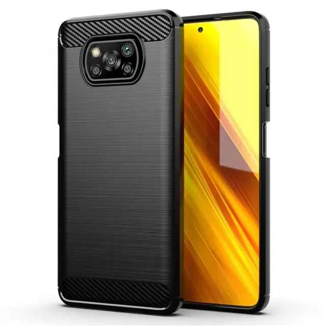 Techsuit® Carbon Θήκη Σιλικόνης για Poxo X3/X3 Pro- Black
