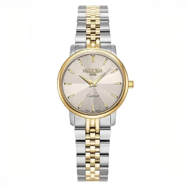 Roamer Classico Ladies Women's Watch Two Tone Stainless Steel Bracelet 971857-48-55-50