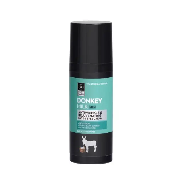 Bodyfarm Donkey Milk Men Antiwrinkle & Rejuvenating Face & Eyes Cream 50ml (Κρέμα Προσώπου & Ματιών για Άνδρες με Γάλα Γαιδούρας)