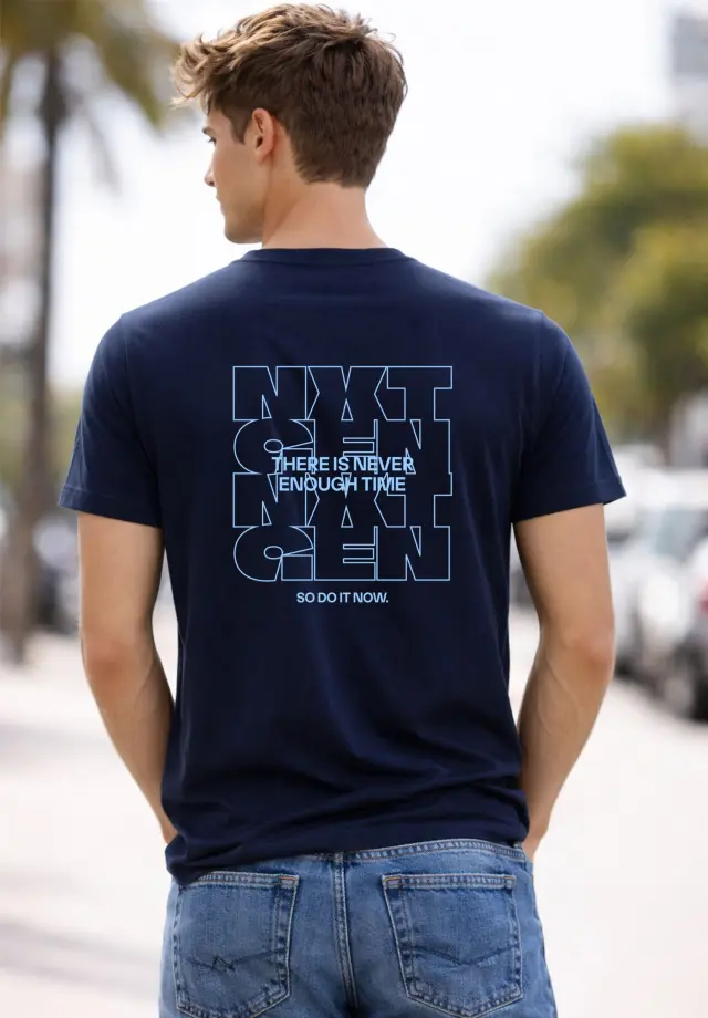 T-shirt Noshame® Navy με τύπωμα Nxt Gen - 132517 - XXL