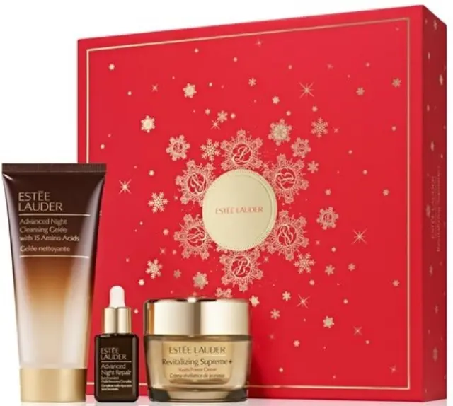Estée Lauder Revitalizing Supreme+ Coffret Facial Care Set: Crème Hydratante Révélatrice De Jeunesse 50ml & Advanced Night Repair Serum 15ml & Advanced Night Repair Cleanser 100ml