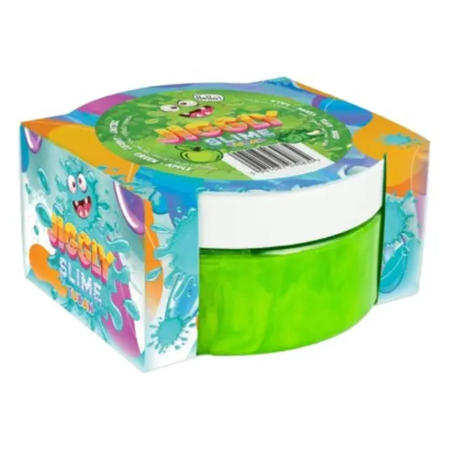 JIGGLY SLIME πράσινο με άρωμα πράσινο μήλο 200g TU3583 (Tuban)