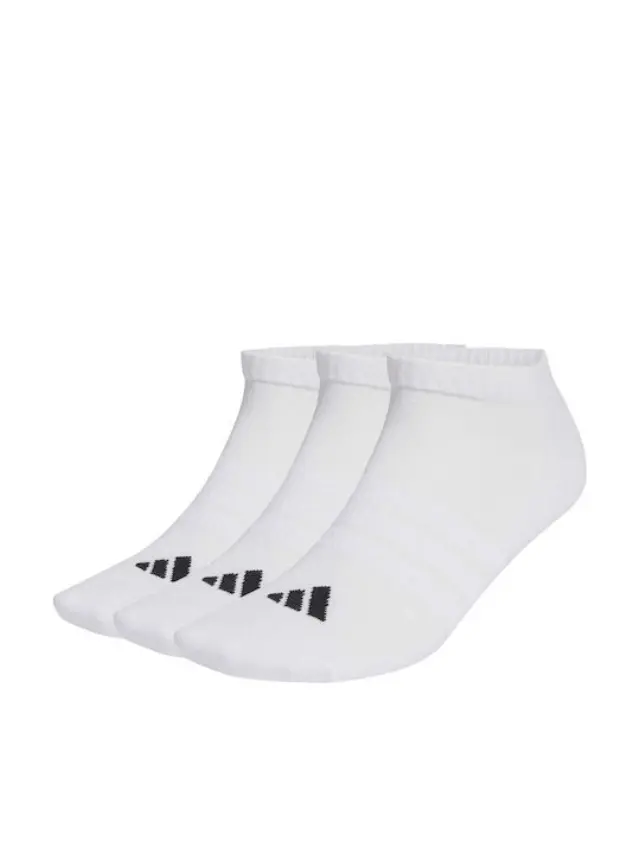adidas Sportswear Adult Essentials Cushioned No Show 3 Pair Socks Άσπρο JZ0535 (adidas Sportswear) - XSmall