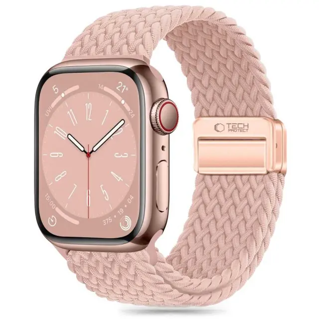 Tech-protect Nylonmag Apple Watch 8 / 9 / 10 / 11 / 12 / Se (40 / 41 / 42 Mm) Dusty Rose
