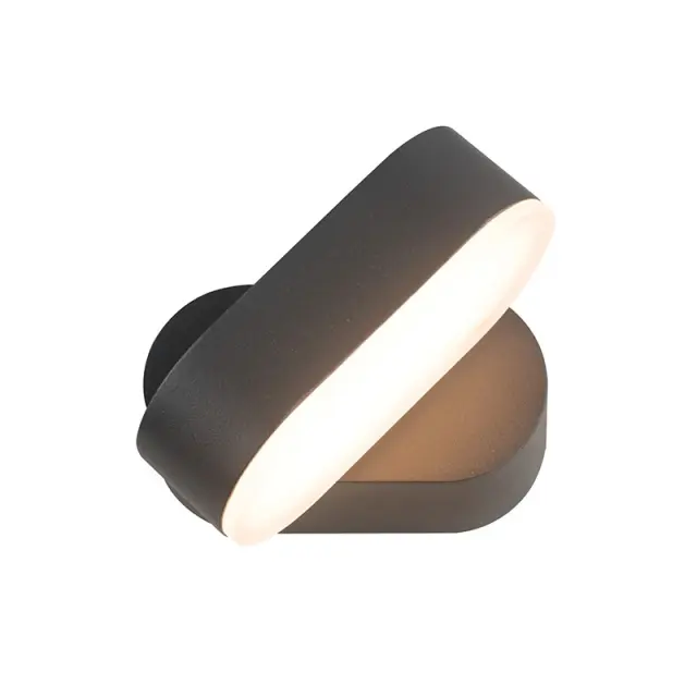 LED SMD WALL LUMINAIRE 7W 320LM 100° 230V AC 3.000K DARK GREY CRI80 IP54 30.000HRS / LG1681G