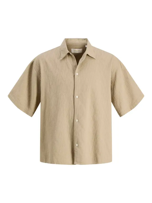 JORMONTAUK WAVY TEXTURE SHIRT SS SN Crockery