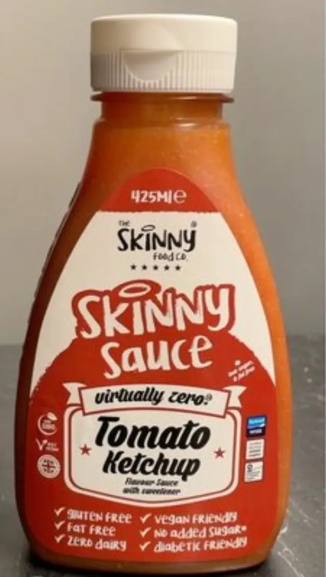Tomato Ketchup Sauce Virtually Zero Calorie 425ml The Skinny Food Co