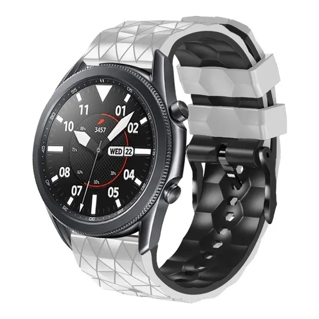 Football Texture Λουράκι για Smartwatch 22mm-White/Black OEM