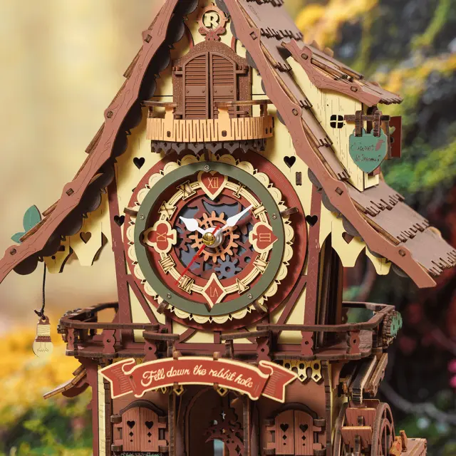 Robotime Ξύλινη Μηχανική Κατασκευή Cuckoo Clock LC901C 3