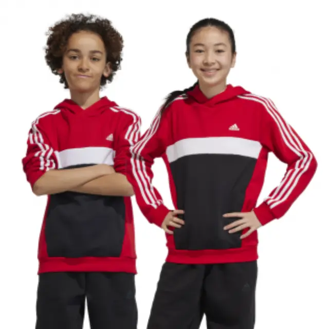 Adidas Fleece Hoodie Black/Red IJ8731 - 9-10