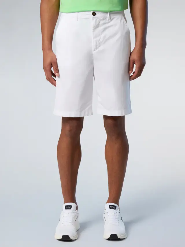 North Sails - Ανδρική Βερμούδα Freedom chino shorts 673146-000-0101 Λευκό