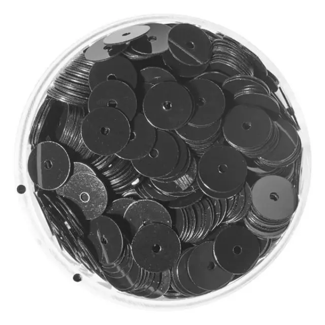 Πούλια Στρογγυλή Ίσια Ø6mm - Black - 7gr
