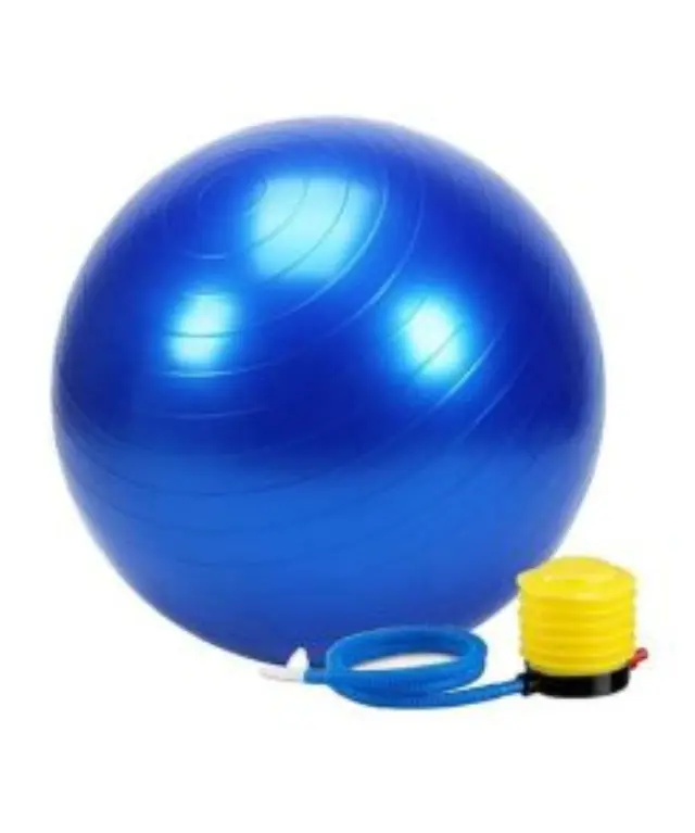 Μπάλα Pilates 55cm με Τρόμπα Μπλε