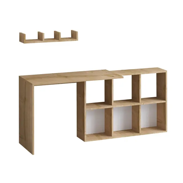 Γραφείο εργασίας Blake Megapap χρώμα φυσικό οξιάς 145x45x74εκ. 3