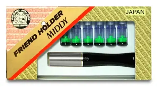 Friend Holder Πιπάκι Regular Middy 8mm - Ασημί (Japan)
