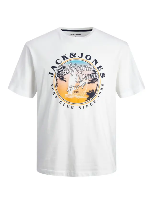 JJOWEN SUMMER TEE SS CREW NECK white - XL