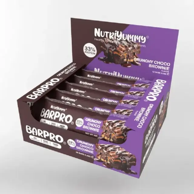 Μπάρα πρωτεΐνης, crunchy, choco brownie, Χωρίς Ζάχαρη, Nutriyummy, 60γρ