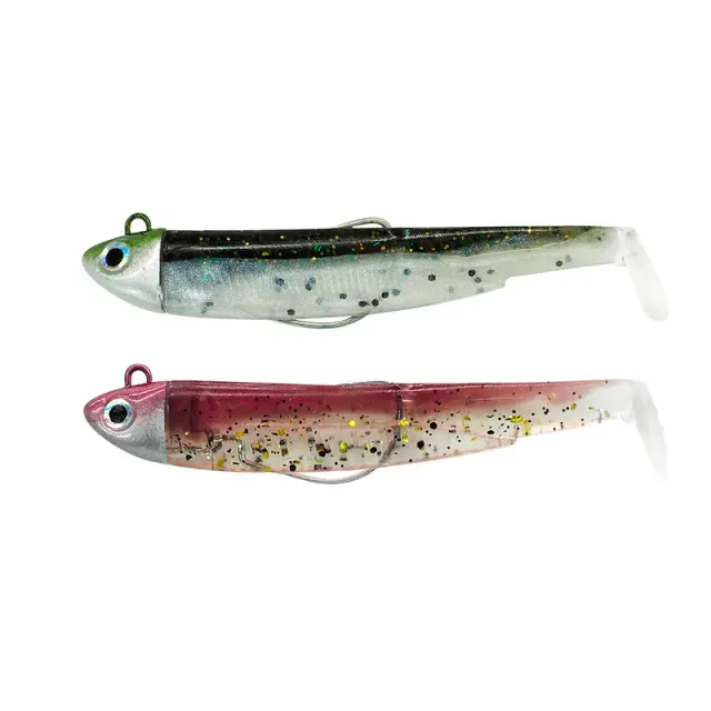 Σιλικονούχο Fiiish Black Minnow Νο2 Combo BM920 Double Combo Search - 8gr Wine Glitter + Mojito