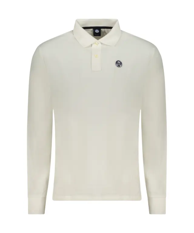 North Sails - Ανδρικό T-shirt Μακρυμάνικο Polo 995021-000-0105 Λευκό